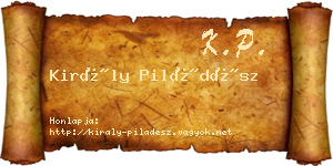 Király Piládész névjegykártya